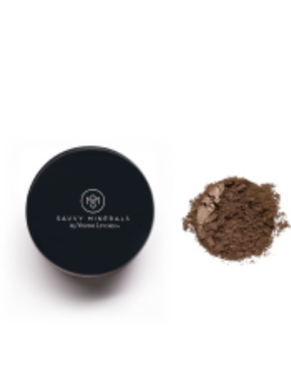 Savy Minerals By Young Living Eyeshadow Bundle of Matte Black & Medium Brown